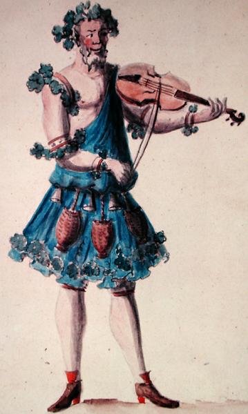 Kostuum voor het Ballet Silene door Nicolas Boquet